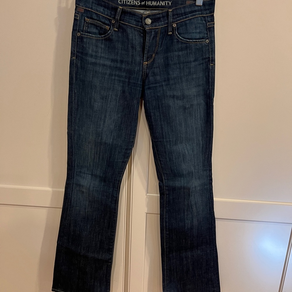 Citizens of Humanity Dark Indigo Straight Leg Jeans